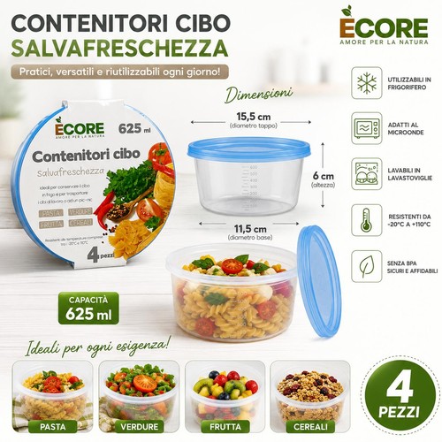 Set contenitori per - set, alimenti