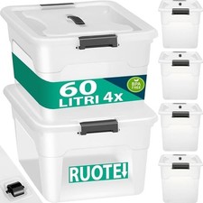 BAKAJI Set 4 Contenitori con