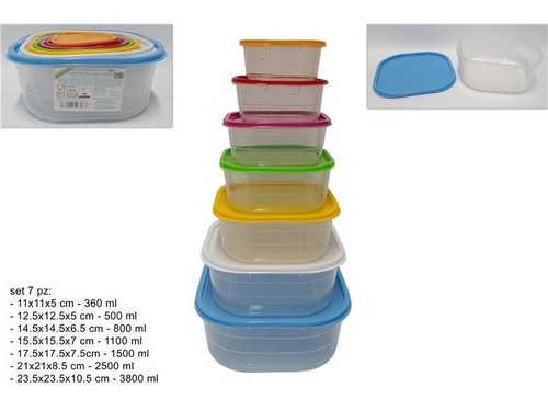 7pz contenitori plastica - contenitori,