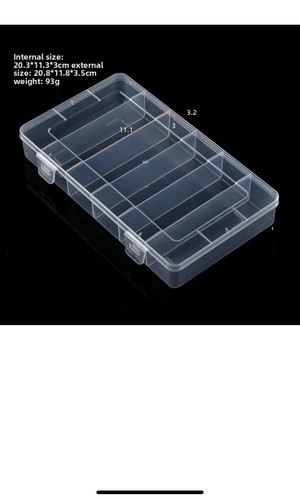Organizer plastica trasparente