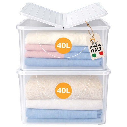 Set contenitori plastica - 2, 40l