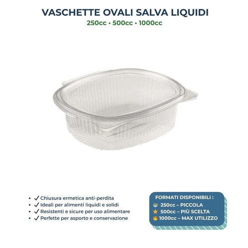 Vaschette ovali plastica - di,